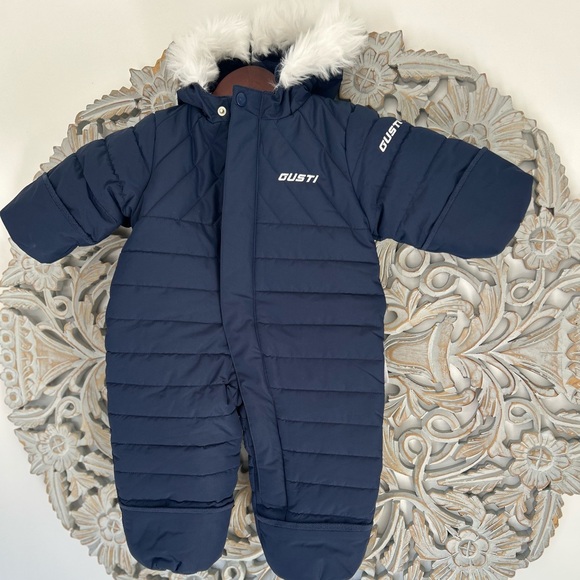 Gusti navy blue snowsuit 6 months boys - Picture 2 of 4